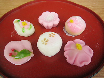 桜の和菓子